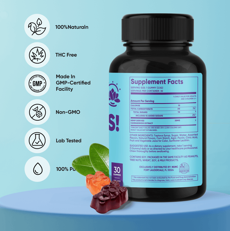 NUNC - Calm Gummies - 1 Bottle.