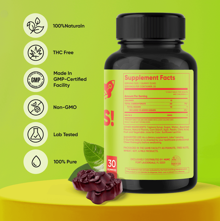 NUNC - Happy Gummies - 1 Bottle.